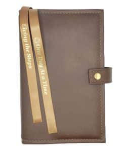 Big Book Regular Hardback – Plain with Snap/Bookmarks/Penholder (Brown) DDBAA0005