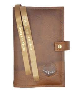 Big Book Regular Hardback – Medallion Holder with Snap/Bookmarks/Penholder (Tan) DDBAA0403