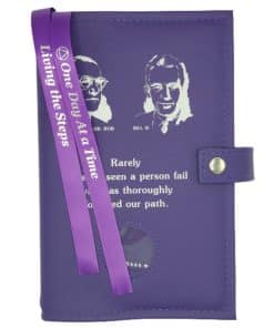 Big Book Regular Hardback – Bill and Bob/Med holder with Snap/Bookmarks/Penholder (Purple) DDBAA1008