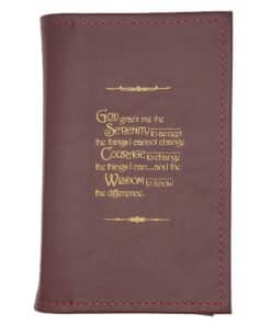 Big Book Regular Hardback – Serenity Prayer with Paperboard(Burgundy) SCR0104