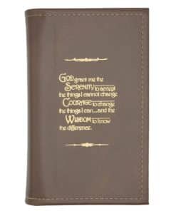 Big Book Regular Hardback – Serenity Prayer with Paperboard(Brown) SCR0105