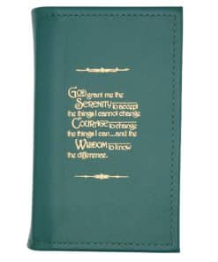 Big Book Regular Hardback – Serenity Prayer with Paperboard(Green) SCR0107