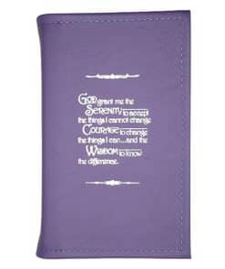Big Book Regular Hardback – Serenity Prayer with Paperboard(Purple) SCR0108