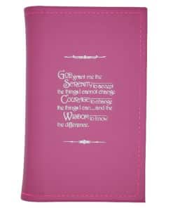 Big Book Regular Hardback – Serenity Prayer with Paperboard(Pink) SCR0109