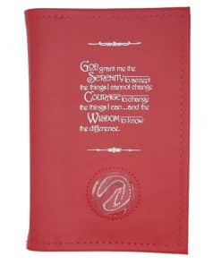 Big Book Regular Hardback – Serenity Prayer/Medallion Holder with Paperboard(Red)