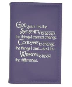 Big Book Regular Hardback – Serenity Prayer with Paperboard(Purple)