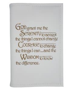 Big Book Regular Hardback – Serenity Prayer with Paperboard(White)