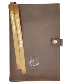 Big Book Regular Hardback – Medallion Holder with Paperboard/Snap/Bookmark/Penholder(Brown) DDBGP0405