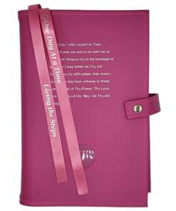 Big Book Regular Hardback - Third Step Prayer/Medallion Holder with Paperboard/Snap/Bookmark/Penholder(Pink) DDBGP1009
