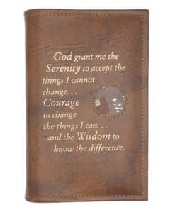 Basic Text 6th Ed Regular Hardback - Serenity Prayer/Med holder(Tan) NAR60703