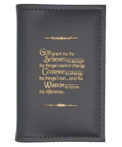 Big Book Small Paperback - Serenity Prayer with Paperboard(Black) SM0106