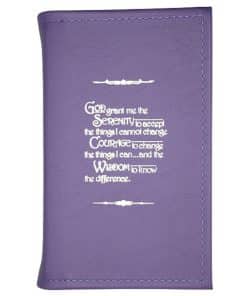Big Book Small Paperback - Serenity Prayer with Paperboard(Purple) SM0108