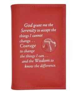 Al-Anon Twelve and Twelve Reg Hardback - Serenity Prayer/Med holder(Red) TTR0702