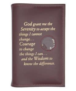 Al-Anon Twelve and Twelve Reg Hardback - Serenity Prayer/Med holder(Burgundy) TTR0704