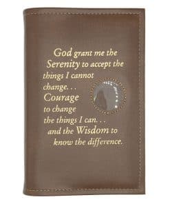 Al-Anon Twelve and Twelve Reg Hardback - Serenity Prayer/Med holder(Brown) TTR0705