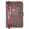 LEATHER DOUBLE Cover for Hardback Reg Size NA Basic Text(6th Ed) OR Traditions...AND...It Works OR Living Clean w NA Symbol/Medallion Holder(Burgundy) LDDNA60904
