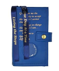 Alternative view of Double AA Recovery Book Cover for Mini/Pocket Paperback Books with Serenity Prayer and Coin Holder