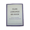 AA Recovery Book Cover: Plain Language Big Book Package (Cover, Book, Coin, & Plate)